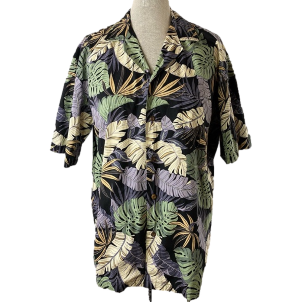 Pacific Legends Tropical Print 100%Cotton Button Down Shirt SKU1063